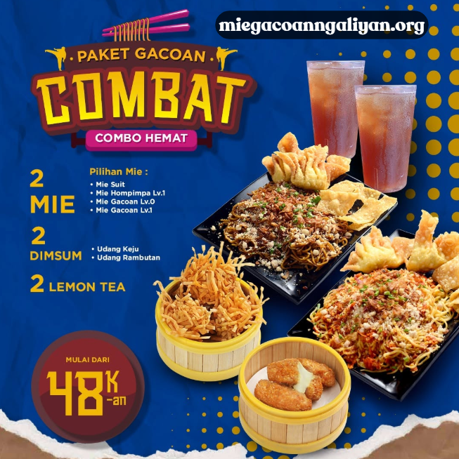 Paket Gacoan Combat, Combo Hemat Mulai 48 Ribuan
